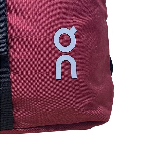 On Cloud Running pomegranate Red Roll-Top Closure Foldable Marketing Backpack - Picture 2 of 10